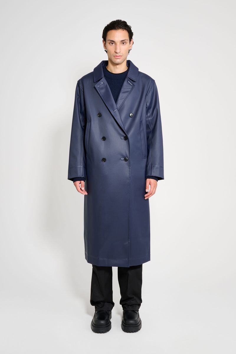 Stutterheim Rosenbad Long Double Breasted Overcoat