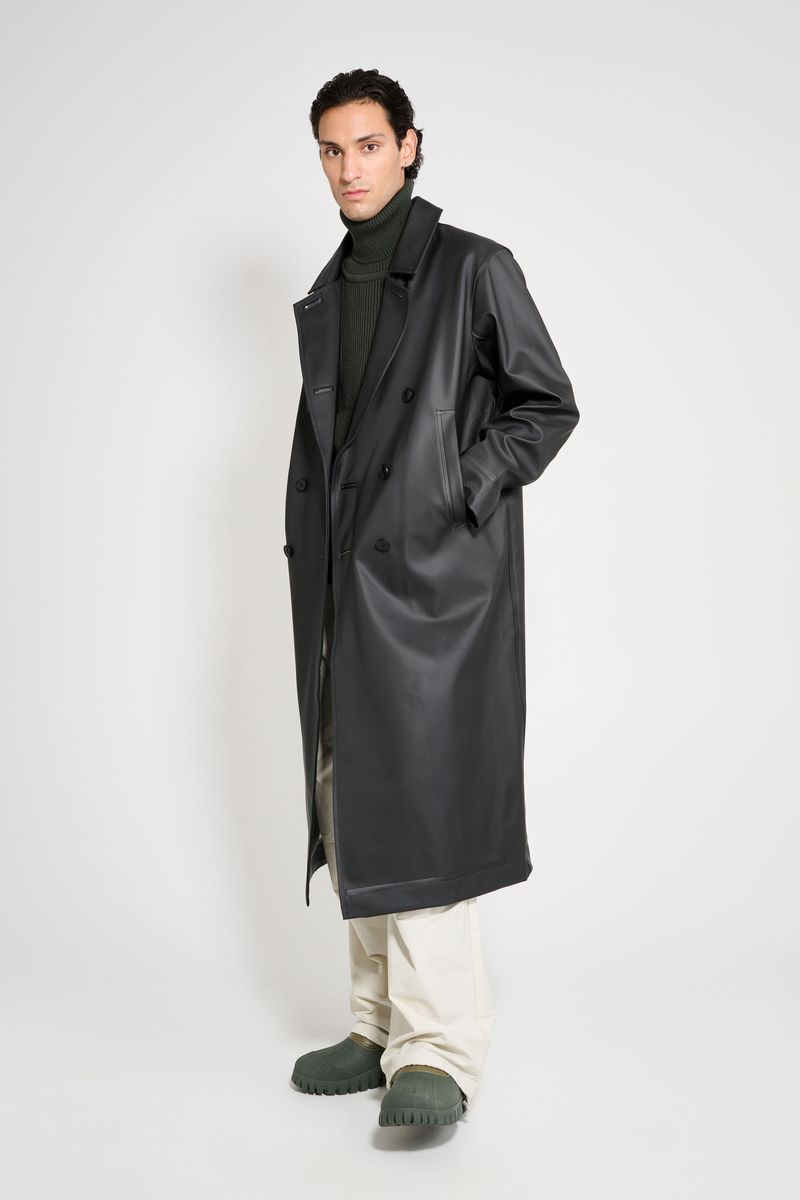 Stutterheim Rosenbad Long Double Breasted Overcoat