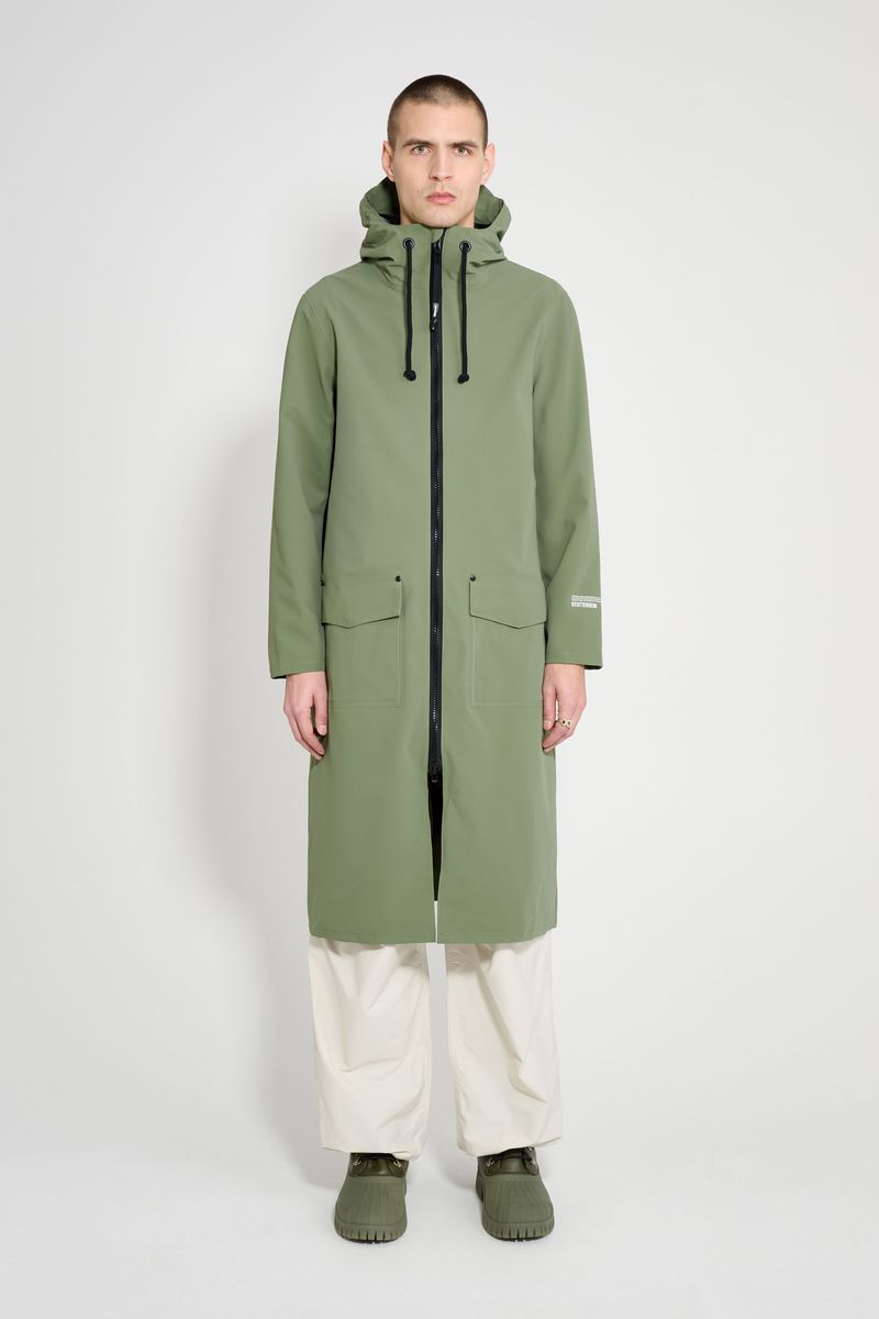Stutterheim Stockholm Long Patch Raincoat