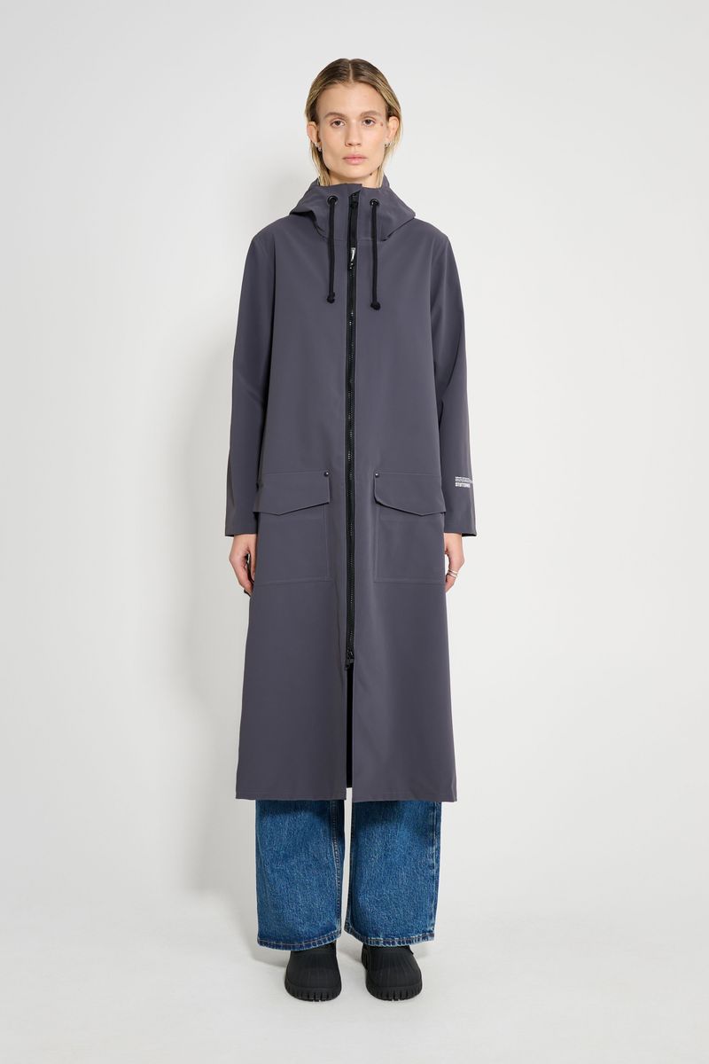 Stutterheim Mosebacke Long Patch Raincoat