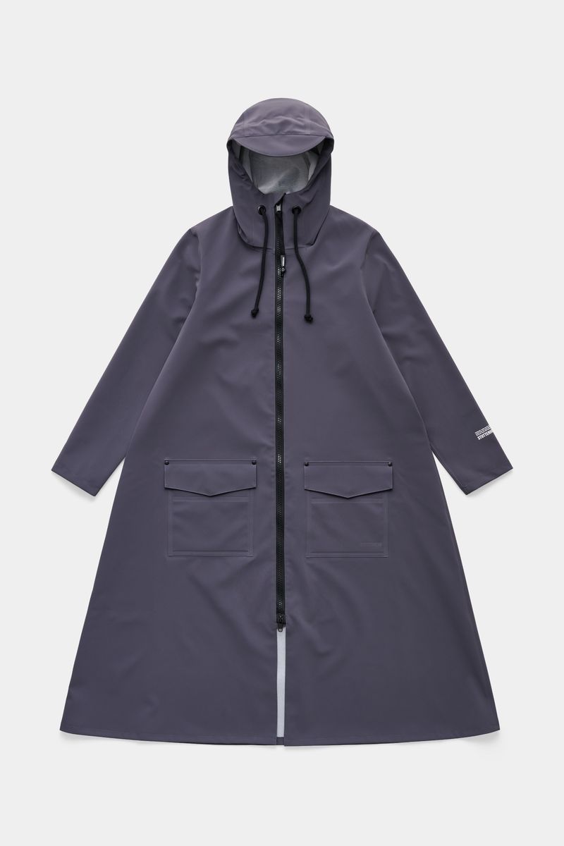 Stutterheim Mosebacke Long Patch Raincoat