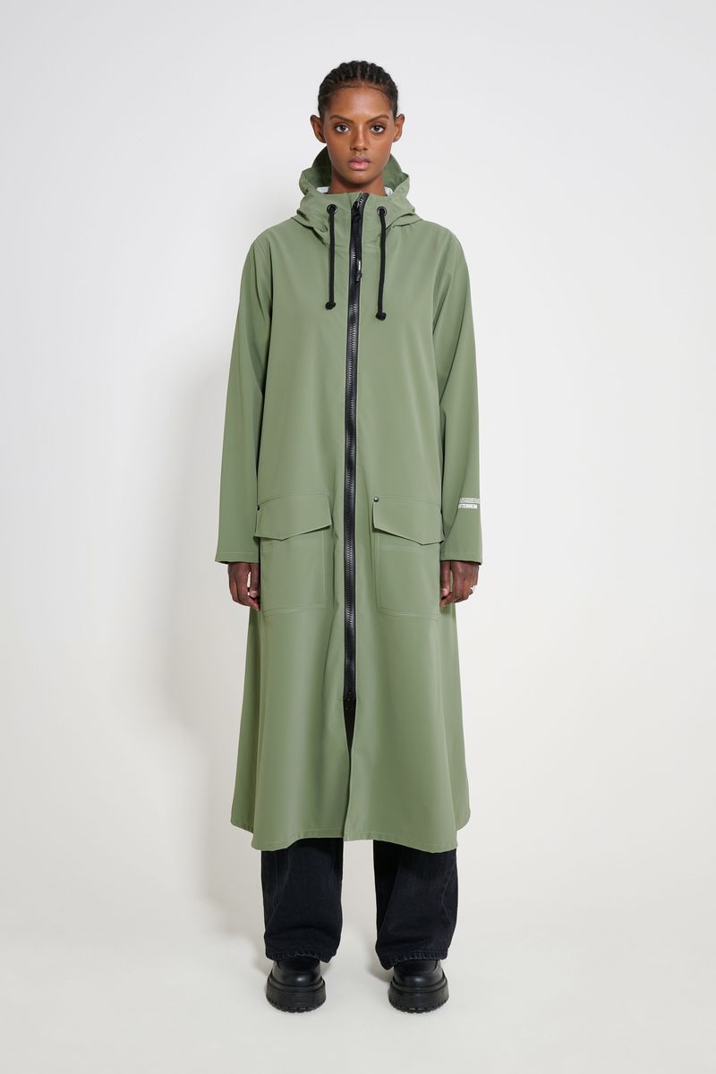 Stutterheim Mosebacke Long Patch Raincoat