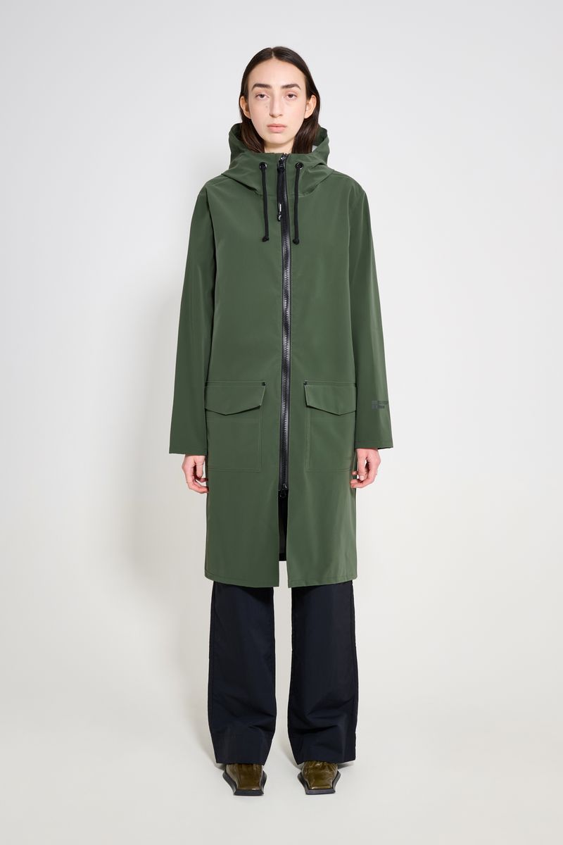 Stutterheim Stockholm Long Patch Raincoat
